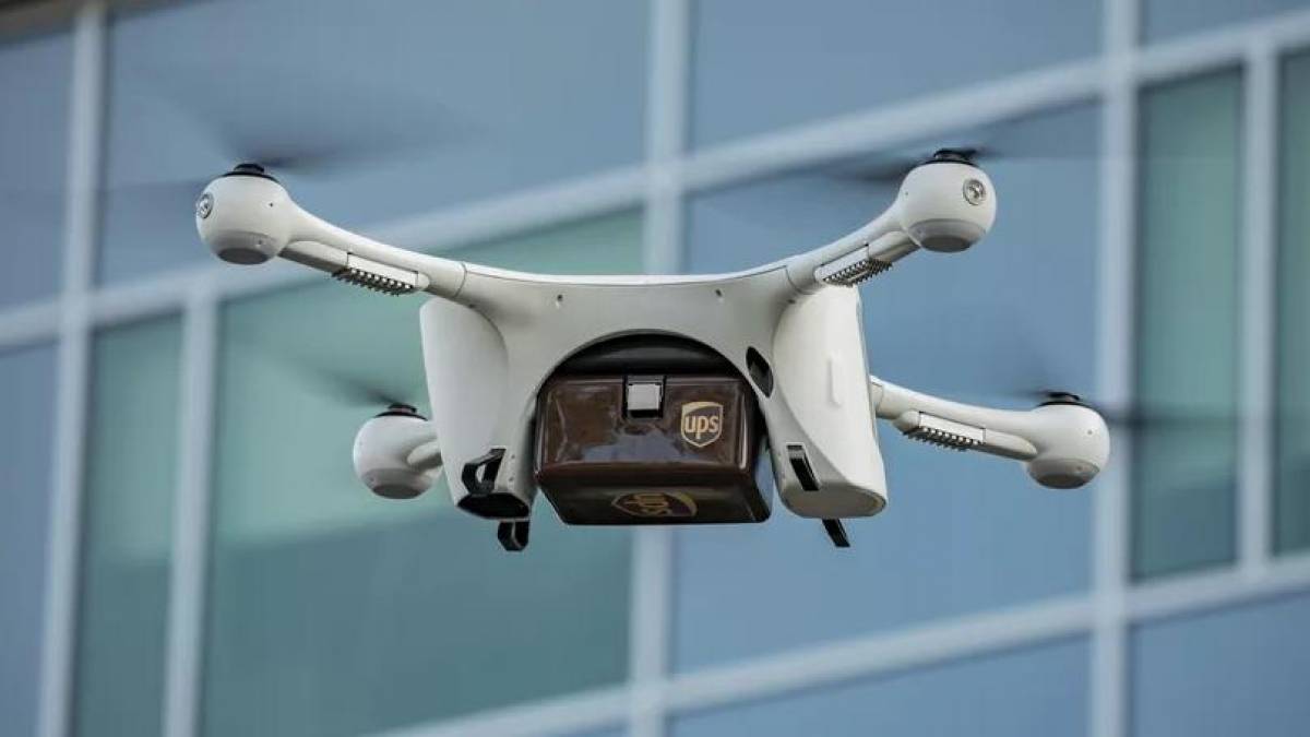 Drone entrega remédios na casa dos clientes Drone entrega remédios na casa dos clientes