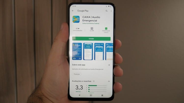 App para receber o auxilio emergencial do Governo