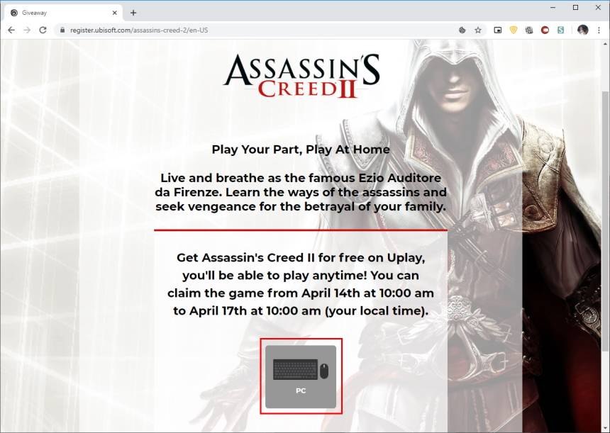 Baixar Assassin's Creed II de graça no PC