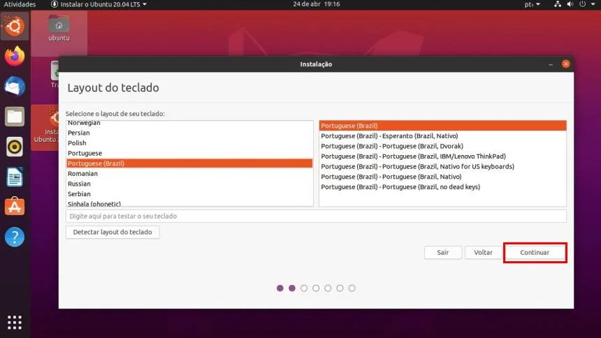 Como testar e instalar o Ubuntu 20.04