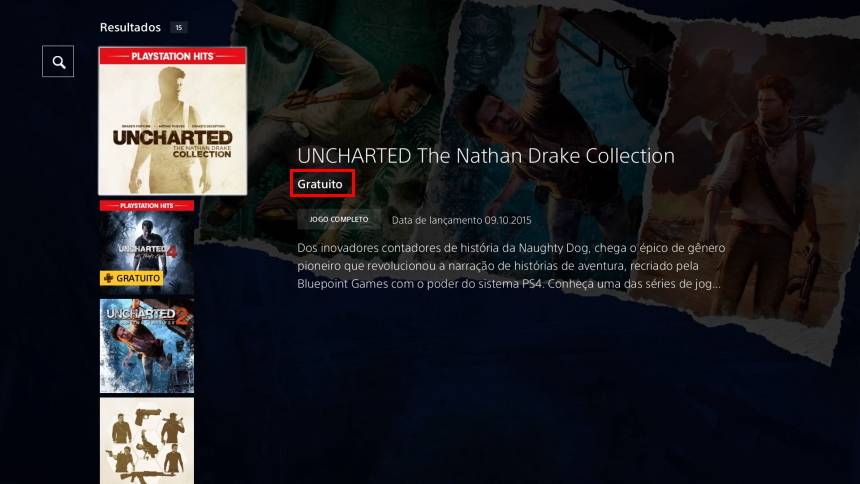 Coletânea do Uncharted e o Journey de graça no PS4