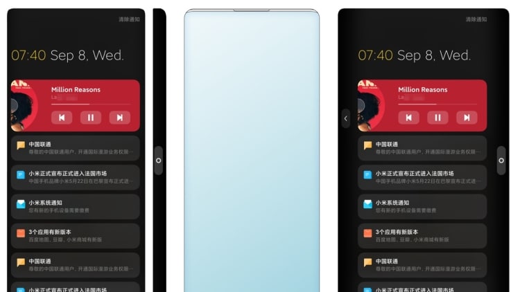 Patente revela Smartphone Xiaomi sem bordas com câmera frontal sob a tela