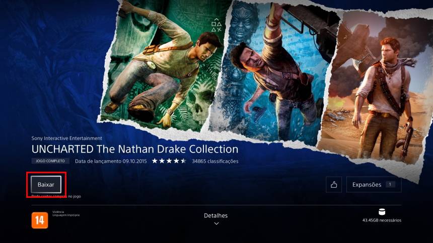 Coletânea do Uncharted e o Journey de graça no PS4