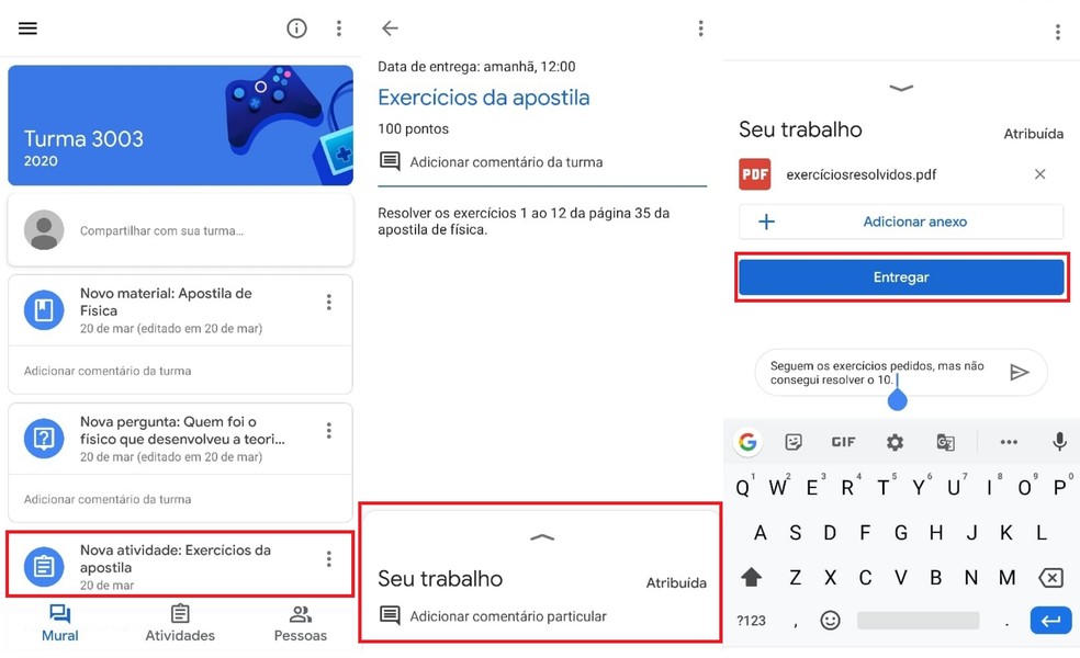 Como usar a sala de aula virtual do Google Classroom