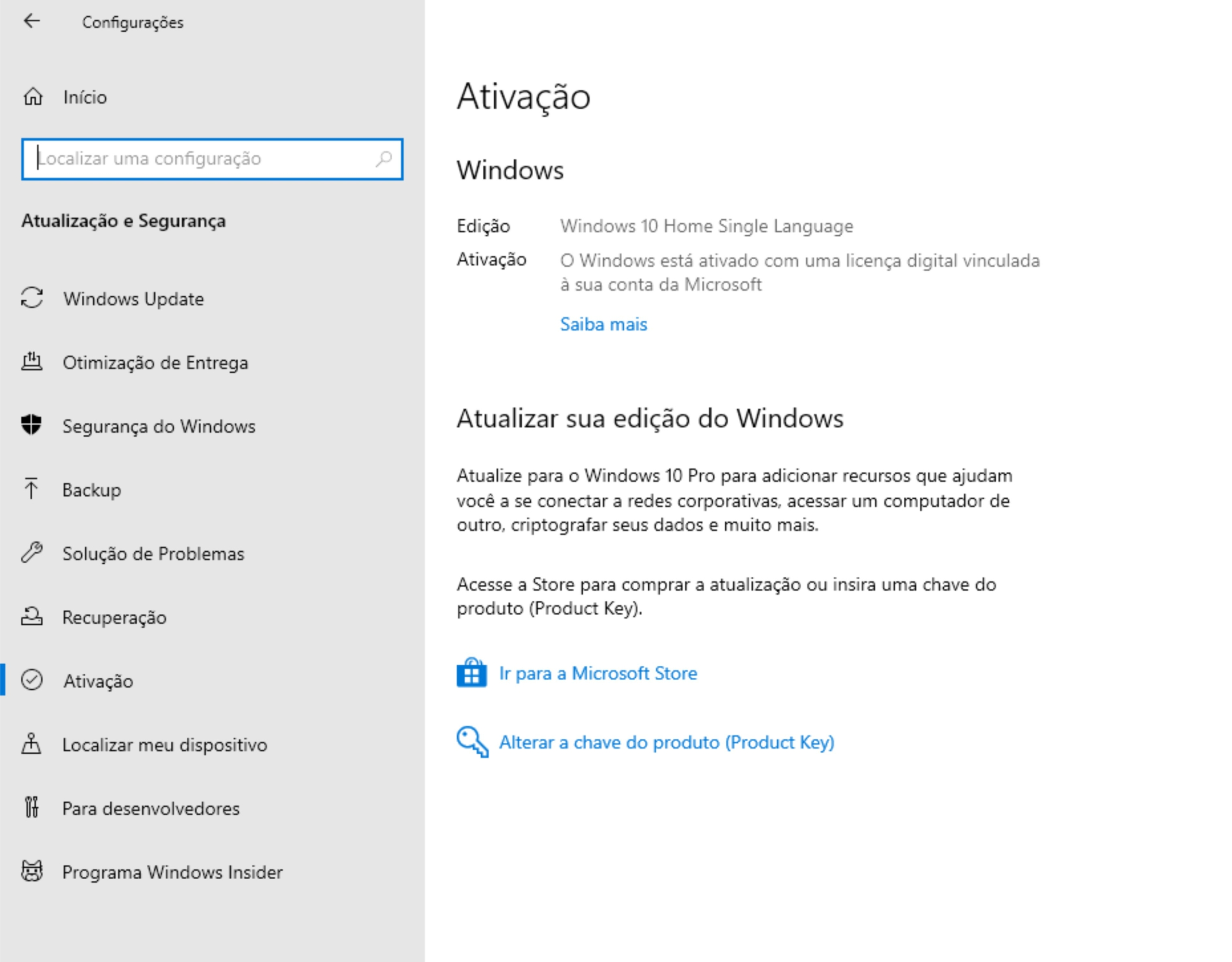 Como recuperar a chave de ativação do Windows 10