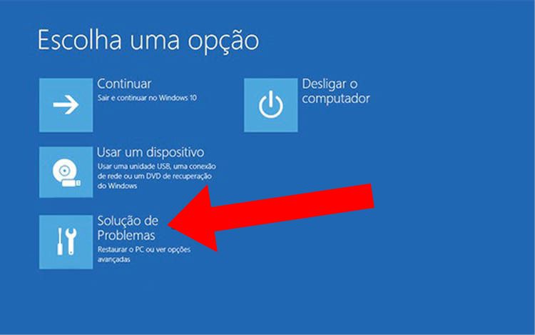 Iniciar o Windows 10 no modo segurança