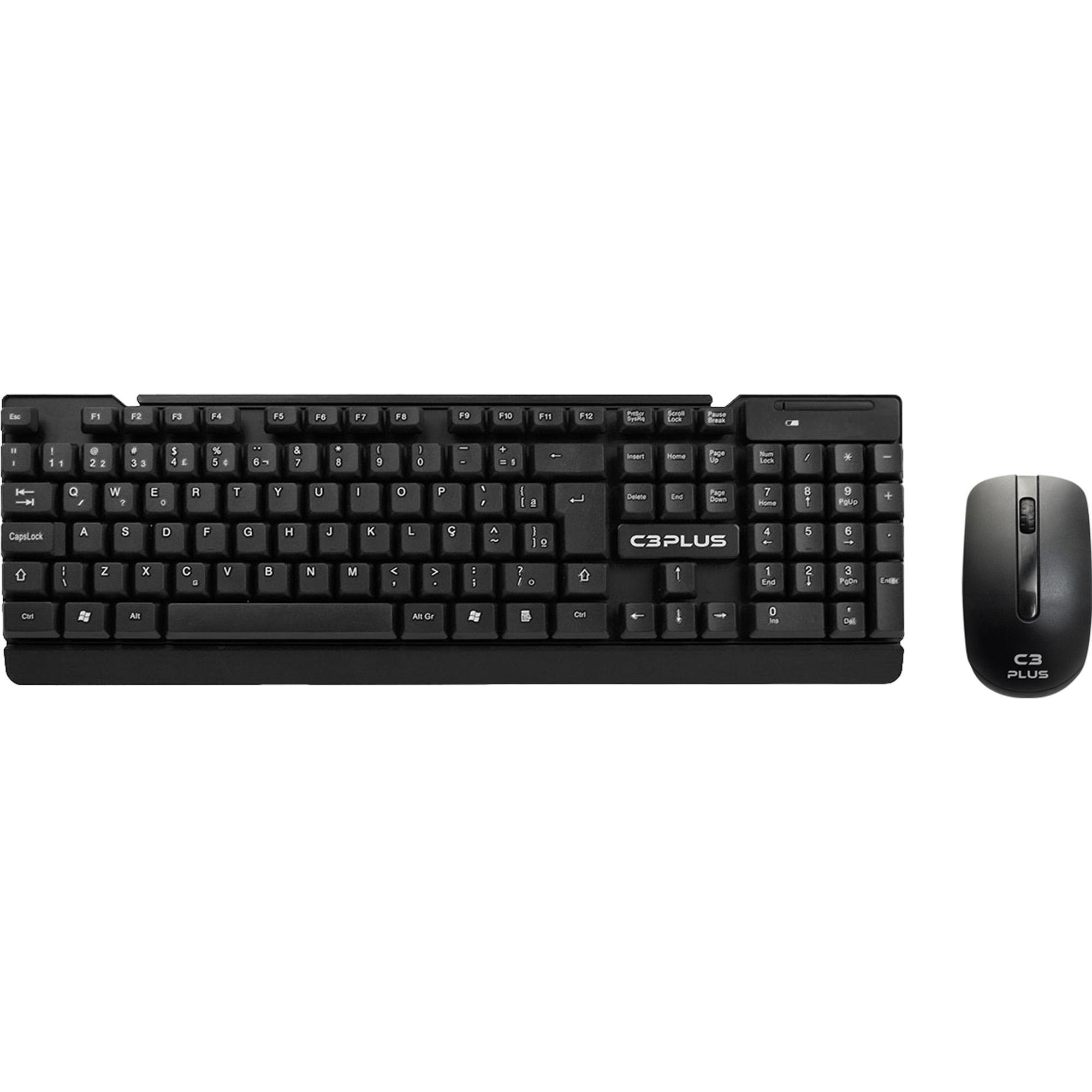 Kit Teclado + Mouse sem Fio C3TECH