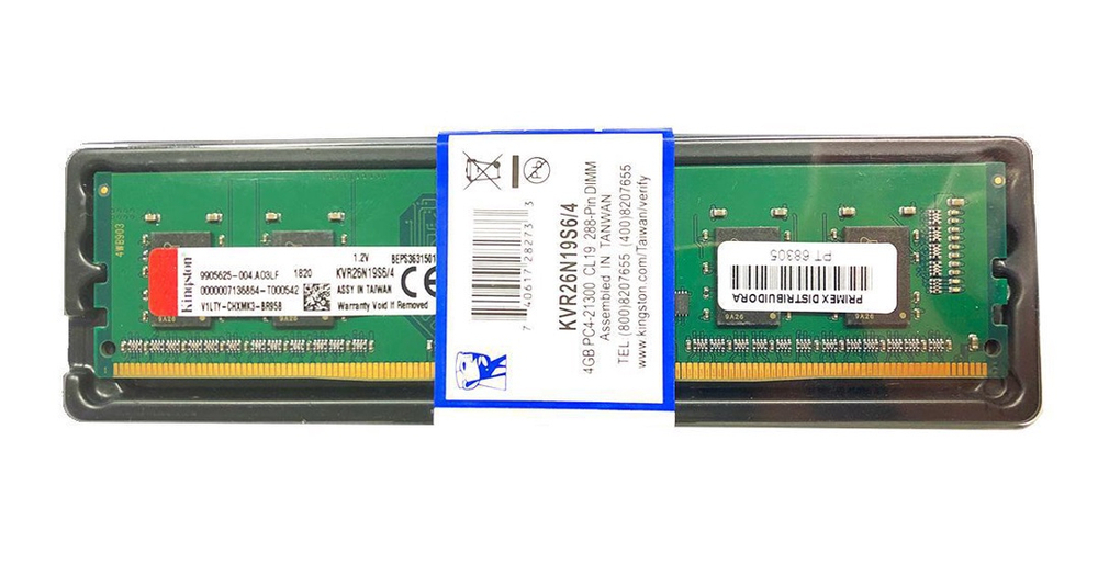 Memória RAM Kingston 4GB DDR4 2666 Mhz